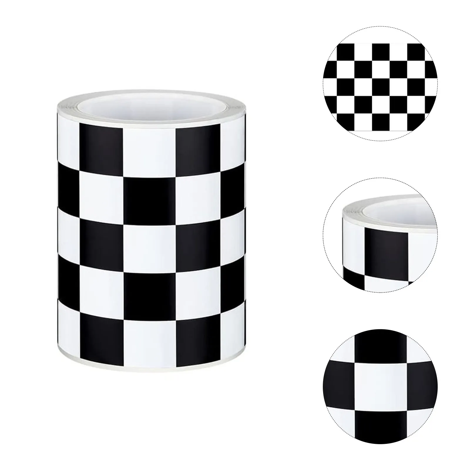 Black White Checkered Bulletin Board Border 1 Roll Peel and Stick Resilient Waterproof Classroom Decor Stickers for Display
