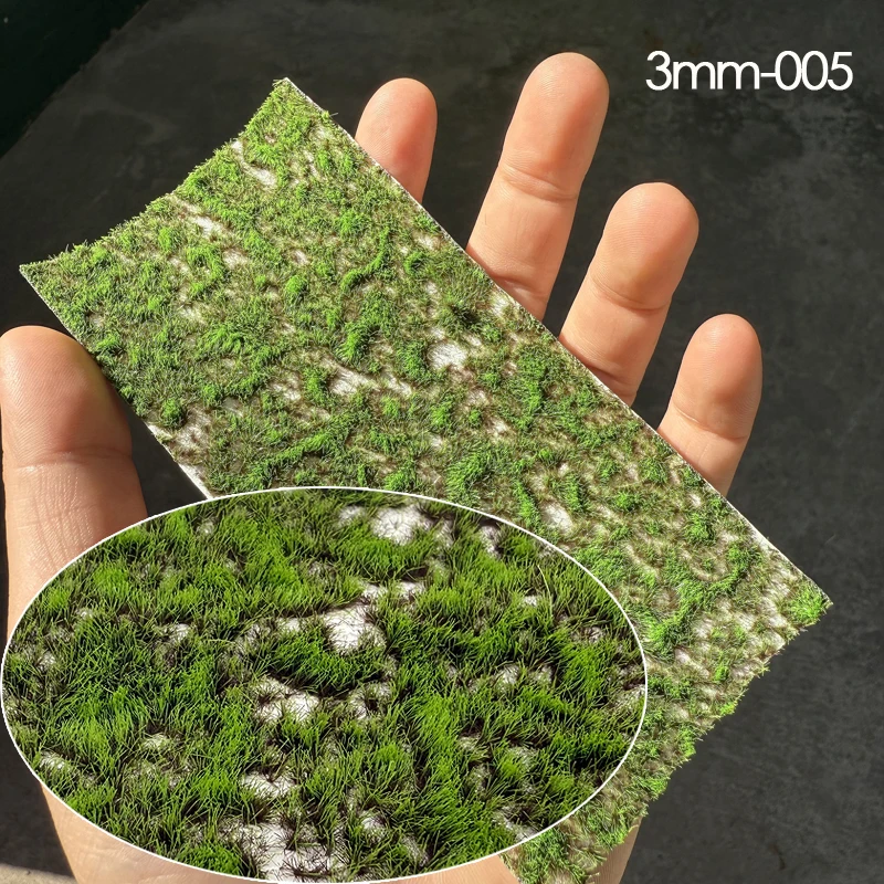 3 mm hoge zandtafel grascluster model micro landschap nylon wetland mos diy handgemaakte scène platform weide onregelmatig gras