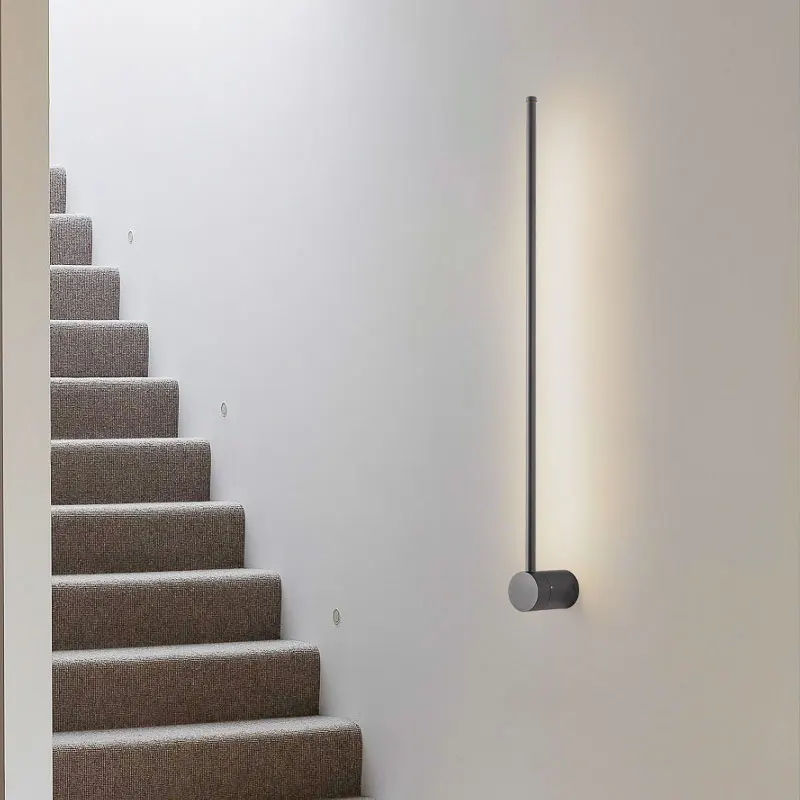 Imagem -05 - Luzes de Parede Led Reguláveis para Quarto Decoração Interior Interruptor Ligado e Desligado Lâmpadas de Parede Preto e Branco Arandela Sala de Estar