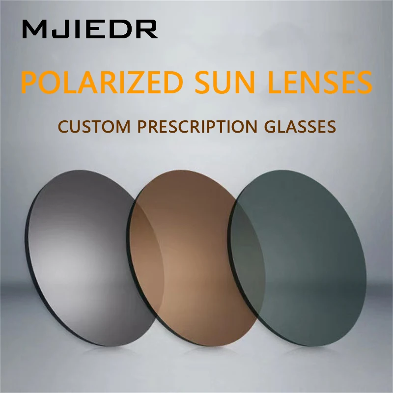 

Unisex Myopia Presbyopia Prescription Sunglass Lenses Polarized Brown Grey Green Sun Glasses Driving Outdoors Sun Lens Men Women