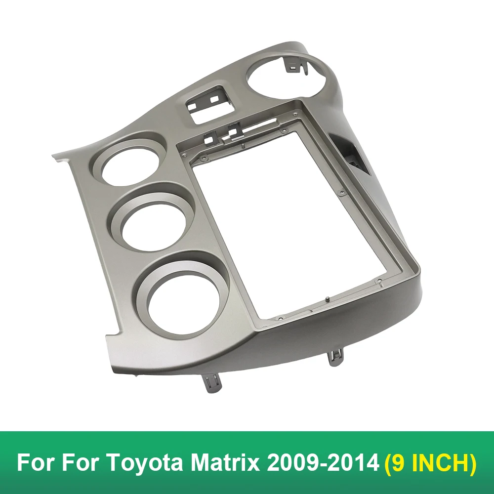 For Toyota Matrix 2 2009-2014 9 Inch Car Frame Fascia Adapter Android Radio Dash Fitting Panel Kit