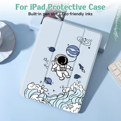 Spaceman Case Compatible With iPad iPad 9.7-Inch (6th/5th Generation, 2018/2017)Mini4/5 ,Air4/5 10.9in,With Pen Holder