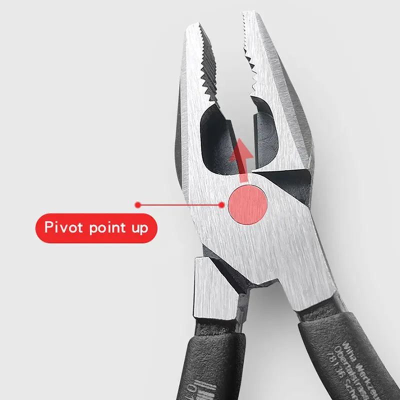 Wiha 45839 Combination Wire Cutting Pliers Black Forest Series High Leverage Electrician Wire Cutters Tools for Twisting Nuts