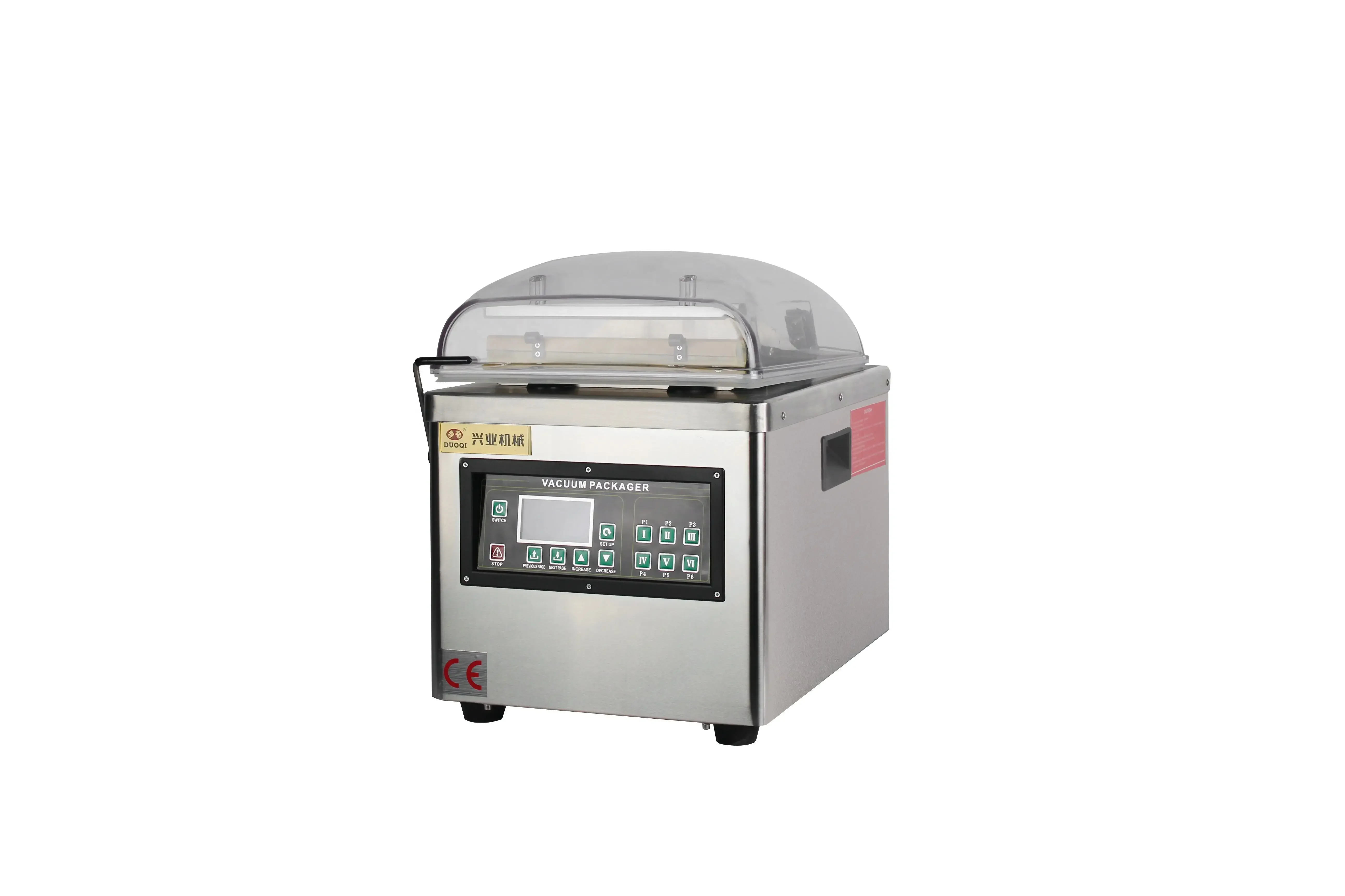 Automatic Commercial Packing Sealer Single Flat Chamber With Visual Cover Vacuum Packaging Machine for Packer