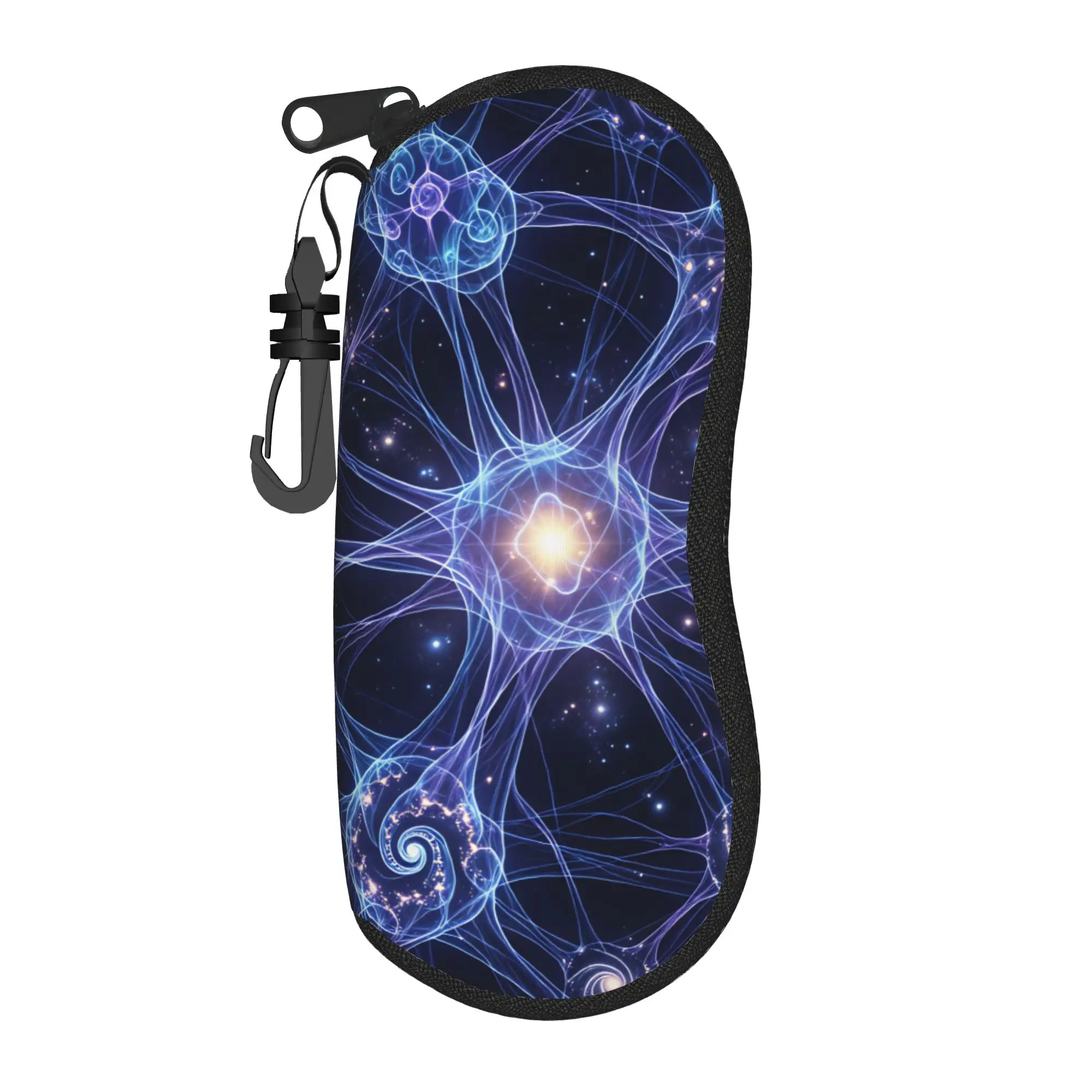Neuro Brain Time! Let's Have Some Synapse Fun  Glasses Case Cover  Daily Sunglasses Case For Men Women Trend Eyewear Accessory