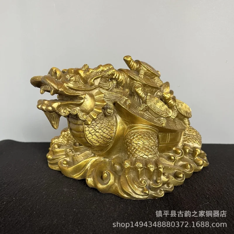 

Brass Ornament Large Copper Money Turtle Home Living Room Decoration Craft Gift