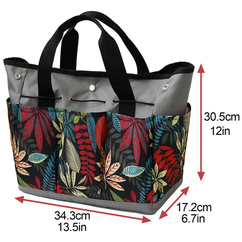 Organizer per borse da giardino, tessuto Oxford 600D, organizer multifunzionale per attrezzi da giardino resistente, riutilizzabile per esterni