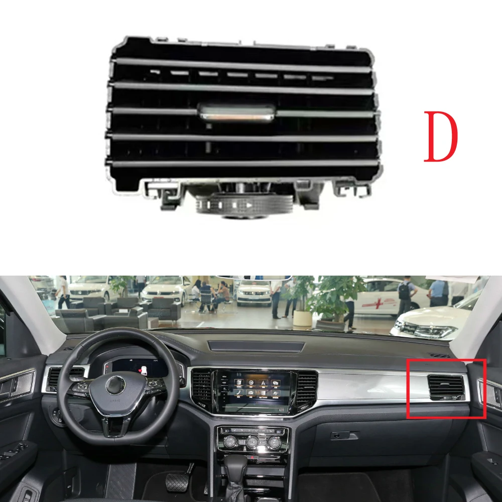 1/2/4 قطعة منفذ مكيف الهواء ل Volkswagen Teramont Atlas 2017-2020 أداة منفذ الهواء مكيف الهواء تنفيس التيار المتناوب تنفيس