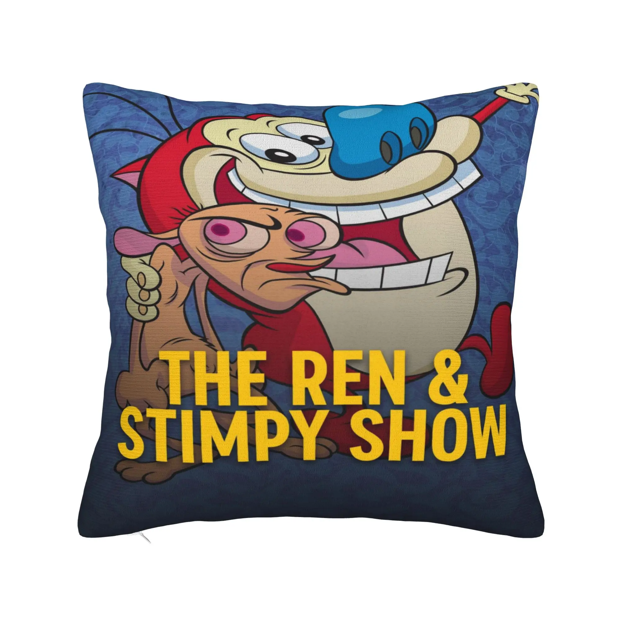 New Style Car  Duo Rucksack Ren & Stimpy  Decorations Pillowcase Accessories  Pillow Covers Zipper Multi Size