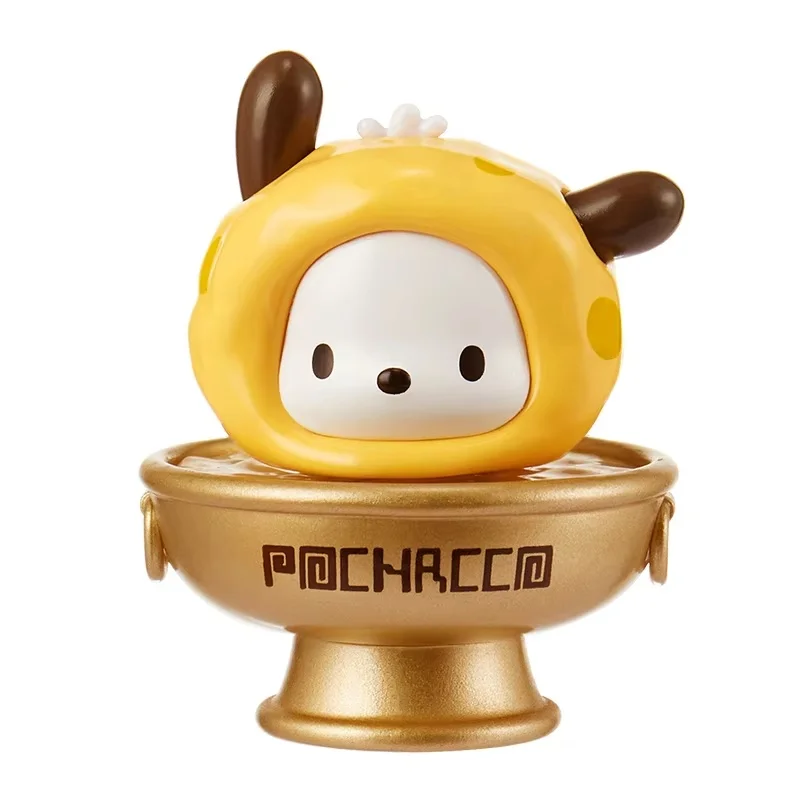 

100% Genuine MINISO Pochacco Hot Pot Party Mystery Box Cute Collectible Figures Kawaii Desk Decor Surprise Birthday Gift