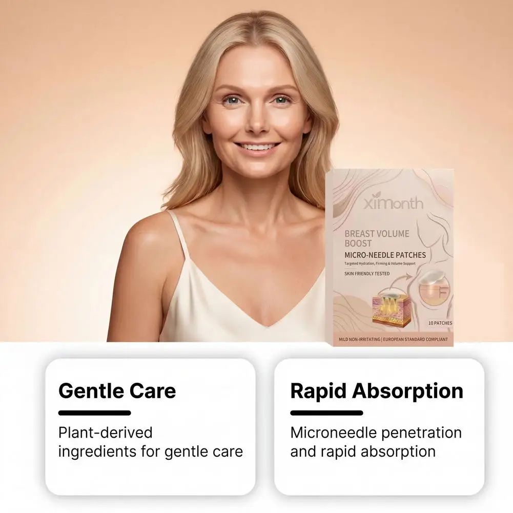 Microneedles Breast Plumping Patch Hydration Firming Volume Support Targeted Skin Nutrition Deep Hydration For All Skin Types