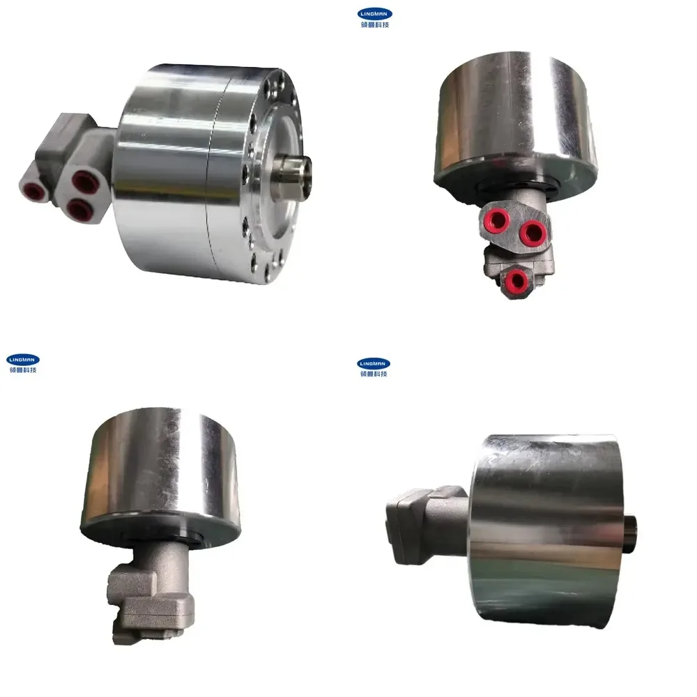 LINGMAN Series High-Speed Rotary Hydraulic Cylinder with Non-Through Hole Design for Chuck Heavy Load CNC Equipment