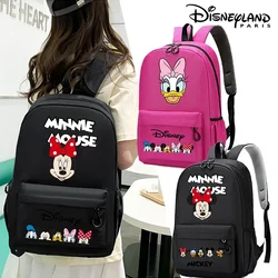 Disney Mickey Mouse Girls' School Backpack Children Teenager Large School Bag Cartoon Knapsack Bookbag Student Schoolbag Mochila