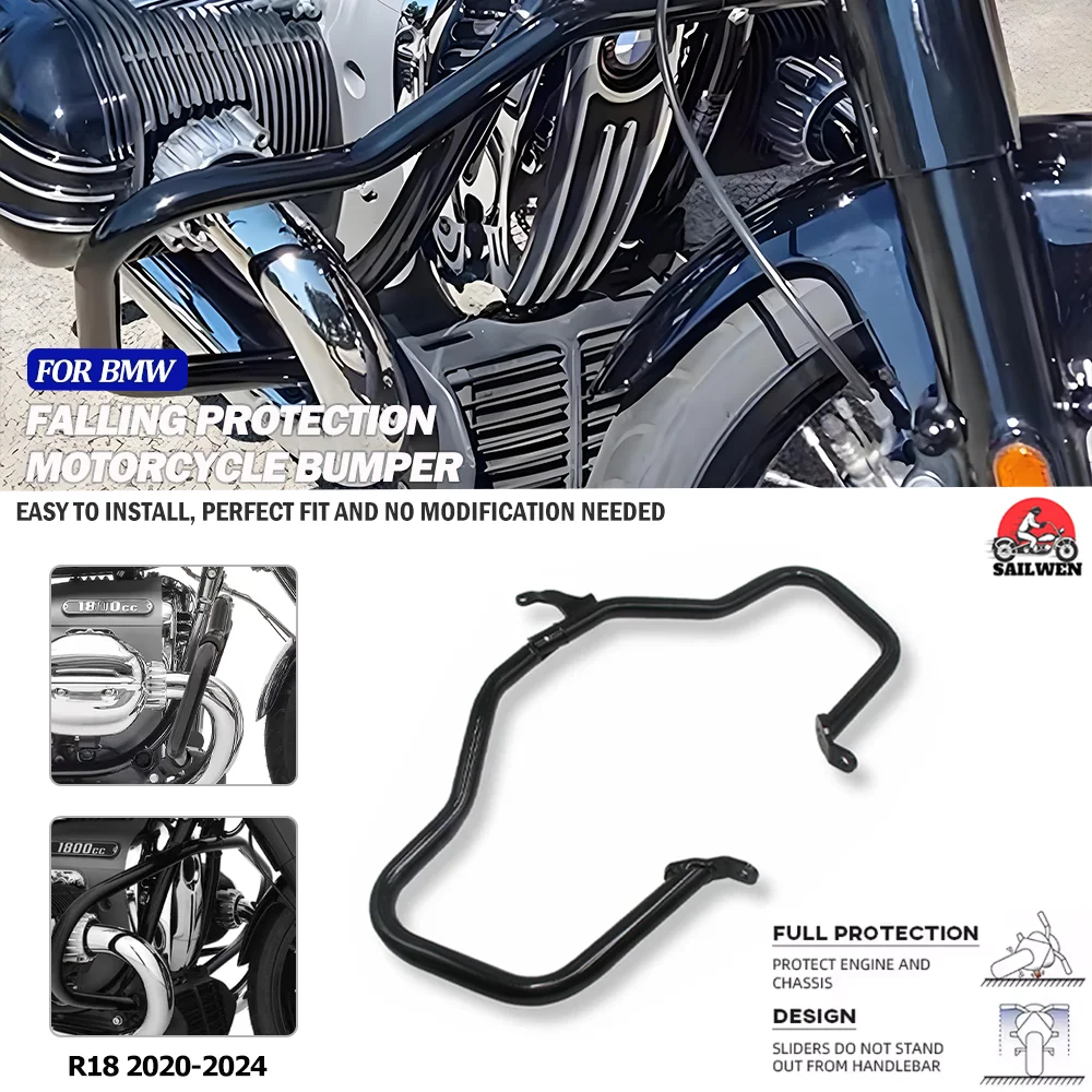 

Motorcycle Highway Crash Bars Engine Guard Bumper Stunt Cage Protector For BMW R18B R18TC R18 Classic TC R18 B R 18 B 2020-2024