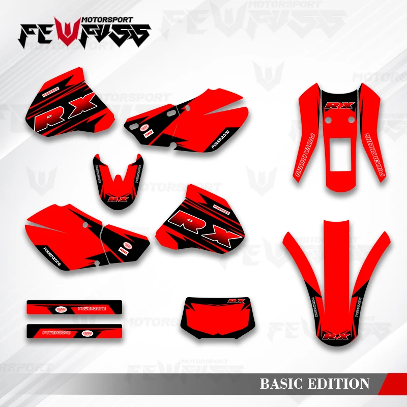 

Fewfuss Graphics Decals Stickers Motorcycle Background Custom For Honda XR400 XR250 XR250R XR400R 1996 1997 1998 1999-2004 001