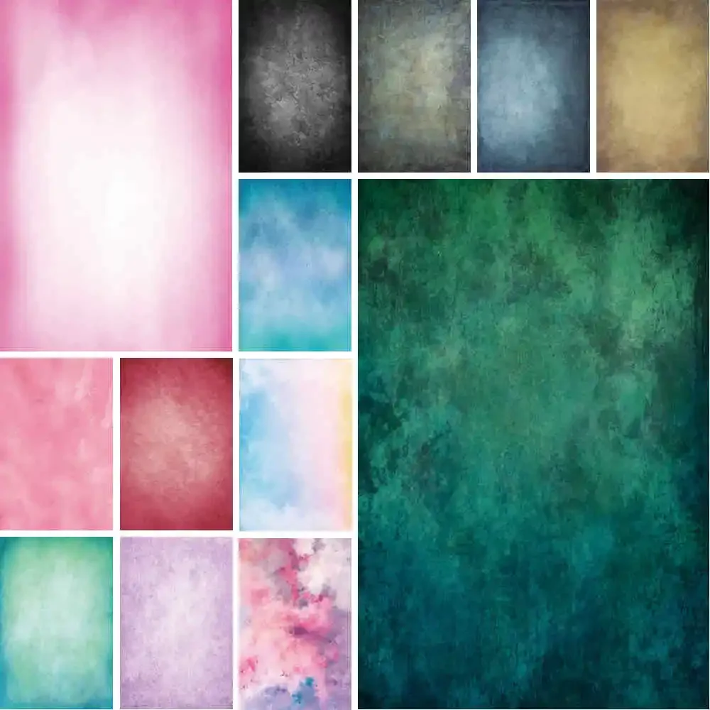 Vintage Tie Dye Photography Studio Backdrop Abstract Paper Texture Photo Wall Background Newborn Maternity Shooting Prop