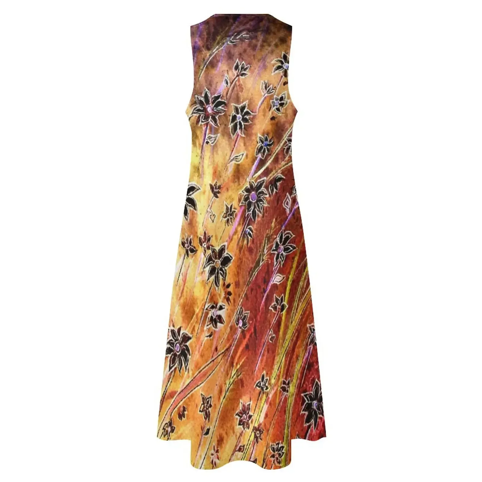 Moonlight Dance – Blumen Langes Kleid Ballkleidung Luxus Damen Partykleid Abend Abschlussball Strandkleider Freizeitkleider Kleid