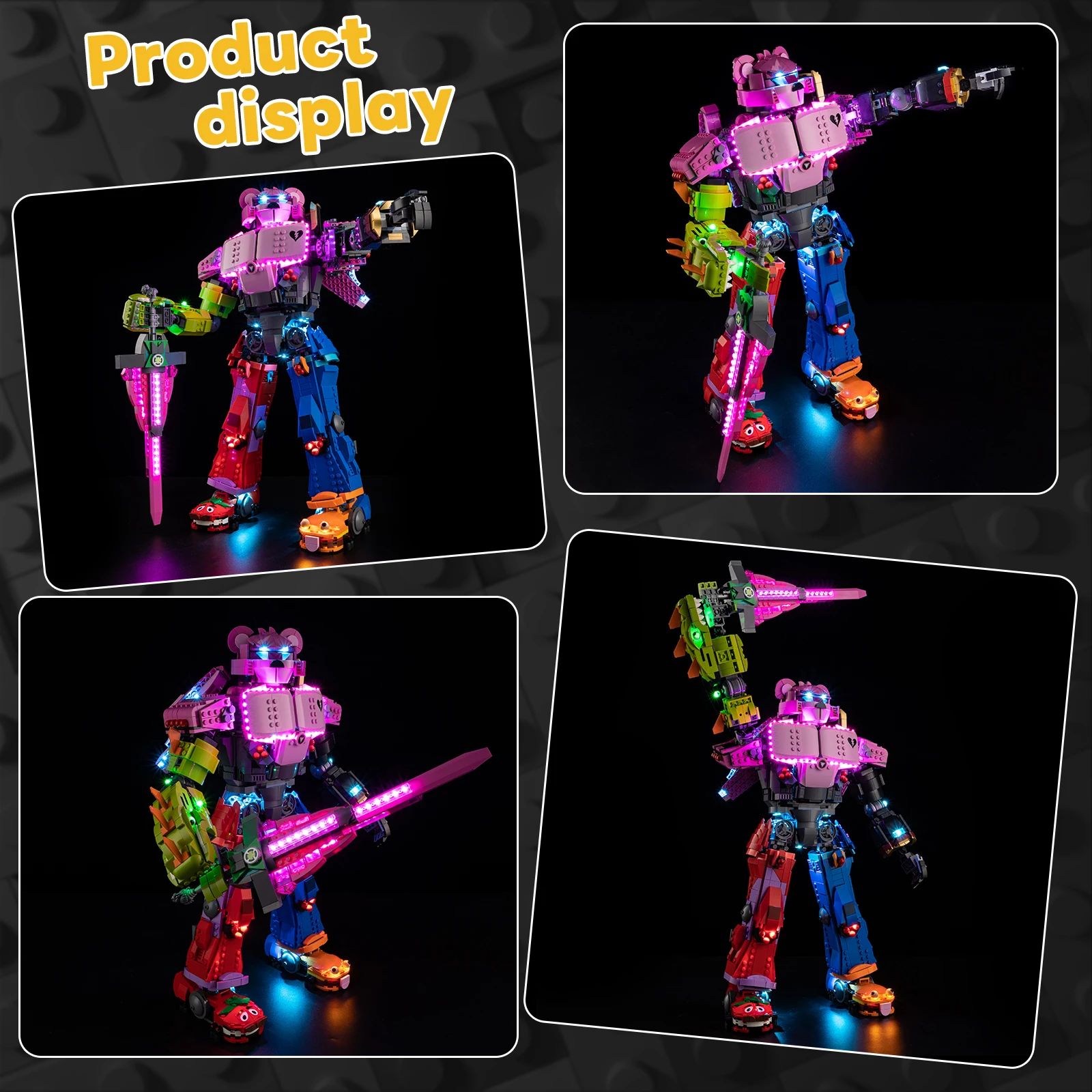 

Набор светодиодного освещения, подходящий для строительных блоков LEGO Mecha Team Leader 77078