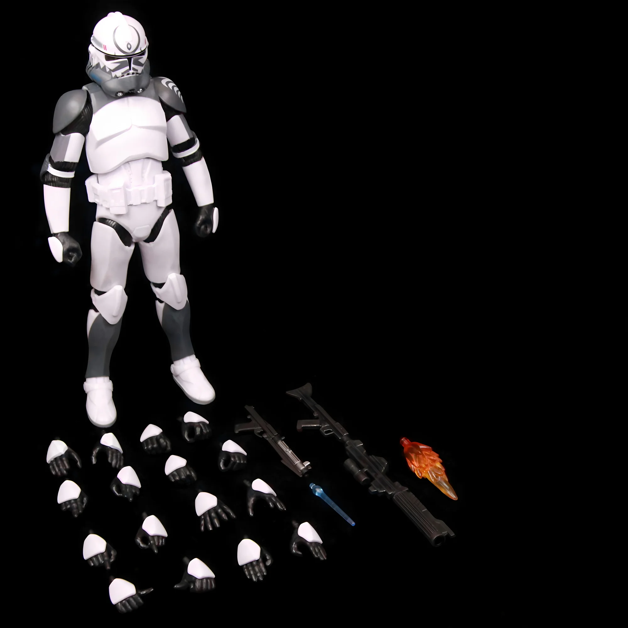 New Body(JOV3.0) - Star Wars 104th Trooper Wolf Pack Boost Sinker Comet Kamino ARC Trooper Grey Team 6" Action Figure Clone Toys image 3