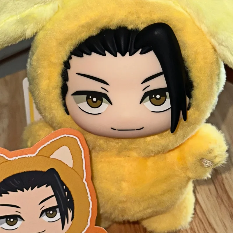 재고 있음 인기 이아키 주술회전 고양이 귀 플러시 시리즈 푹신한 랜덤박스 애니메이션 피규어 플러시 비닐 펜던트 미스터리 박스 맞춤 선물