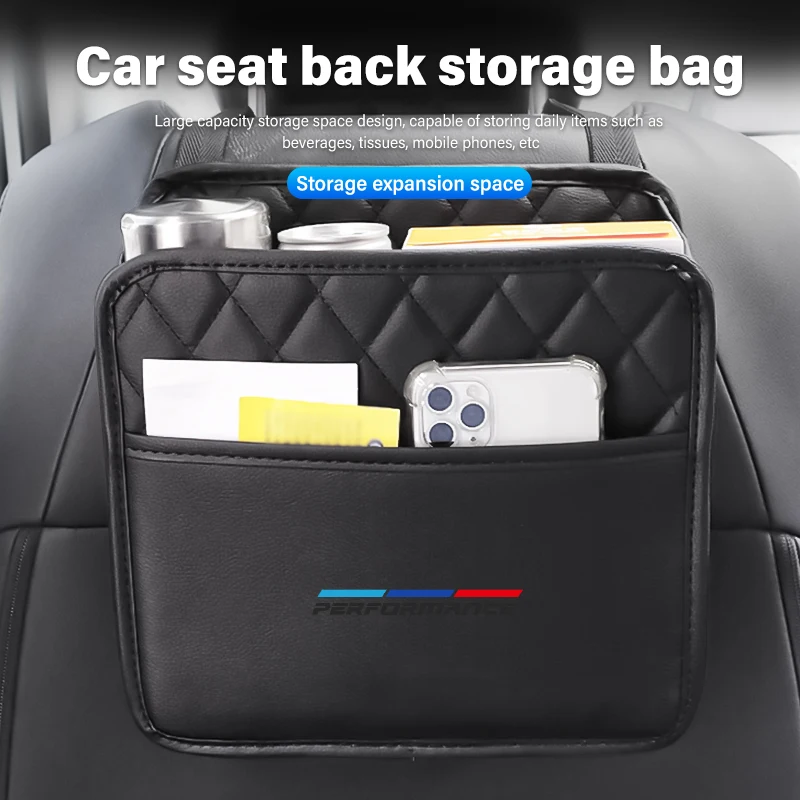 Car Seat Storage Bag Waterproof Hanging Paper Water Cup Holder For BMW 1 2 3 5 7 Series X1 X2 X3 X4 X5 X6 G20 G30 G11 G12