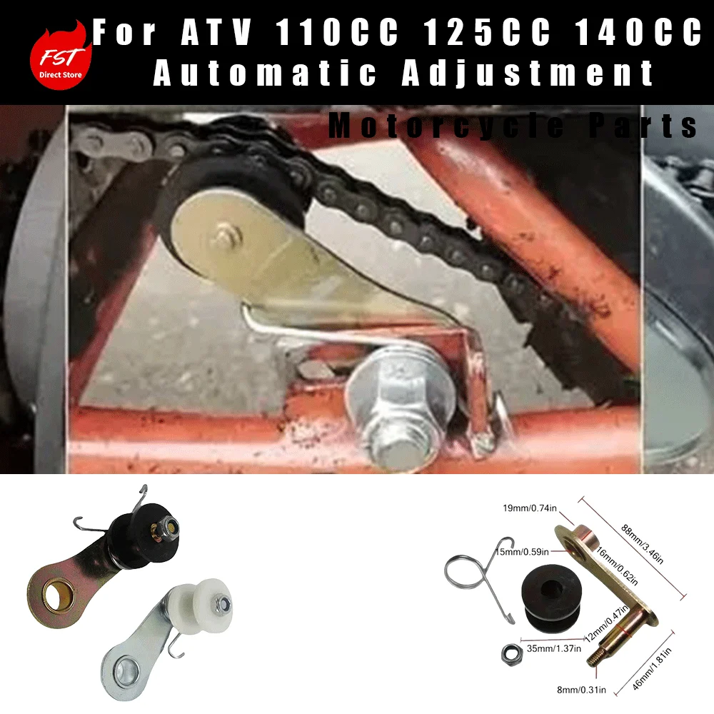 ATV Chain Adjuster for Off‑Road Buggies, Automatic Adjustment, Fits 110CC 125CC 140CC All‑Terrain Vehicles