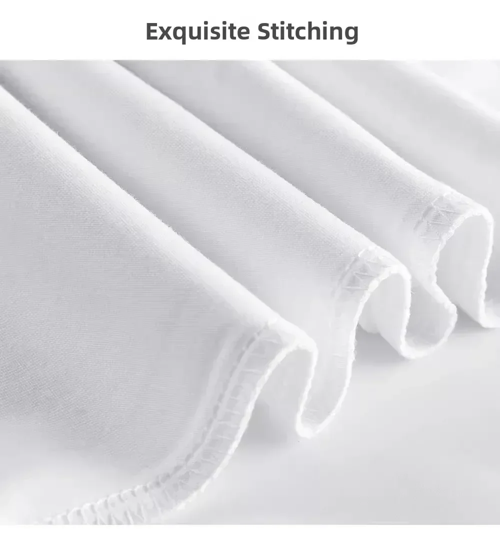 Weißes, schweres 400g reines Baumwoll-Langarm-T-Shirt, Unisex Basic Loose Inner Wear Base Layer Shirt für Männer und Frauen. – Detail 17