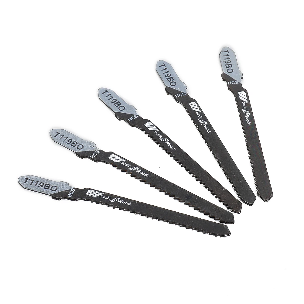 Pisau gergaji t-shank baja karbon tinggi, T119BO 3 inci 12TPI untuk memotong logam kayu, Set pisau gergaji bolak-balik