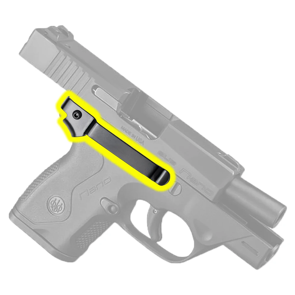 IWB-مشبك حزام مسدس نحيف منخفض المظهر ، حافظة حمل مخفية ، بيريتا نانو ، 9 * * #5