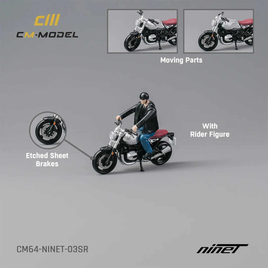 CMModel 1/64 Motorcycle NINET Diecast Model