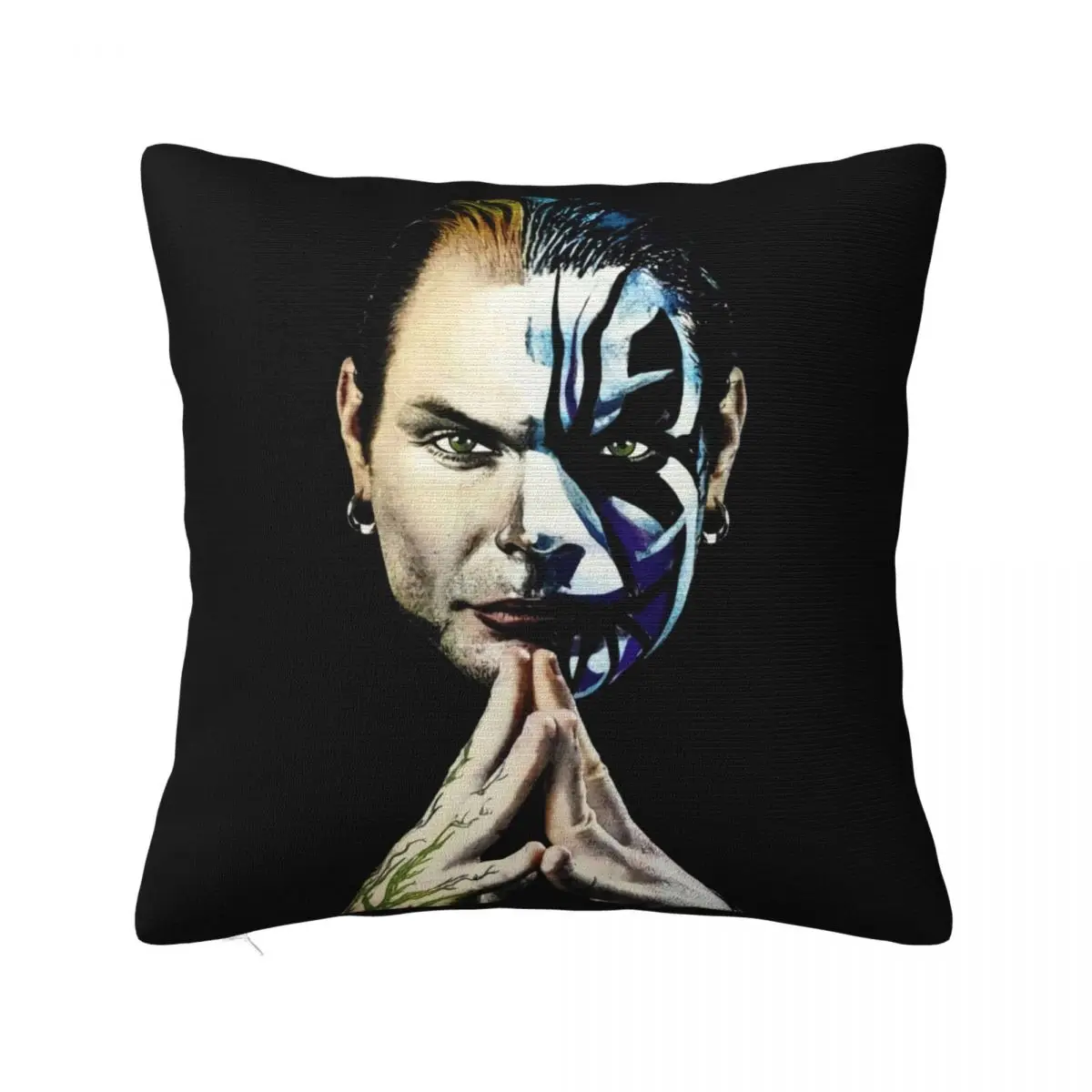 Jeff Hardy Impact Wrestler Big Face Print 3Xl Vtg Round Is My Canvas Original Pillow Case