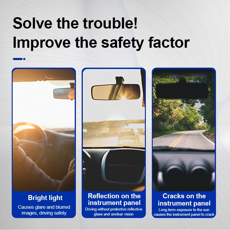 لشركة هيونداي كريتا IX25 2021 ~ 2024 2025 وحدة التحكم المركزية للسيارة داش حصيرة لوحة القيادة المضادة للانزلاق وسادة السجاد الشمس واقية اكسسوارات السيارات #5