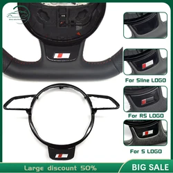 For Audi A4 B8 A6 C7 A3 8V Steering Wheel Black Frame Assembly Accessories