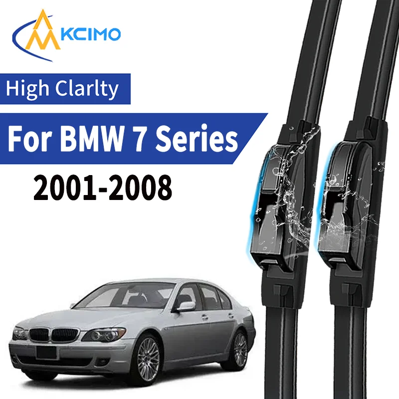 

2pcs Silent Wiper Blades for BMW 7 Series E65/E66/E67/E68 2001-2008 All-Weather Durable Rubber Windscreen Wiper Car Accessories