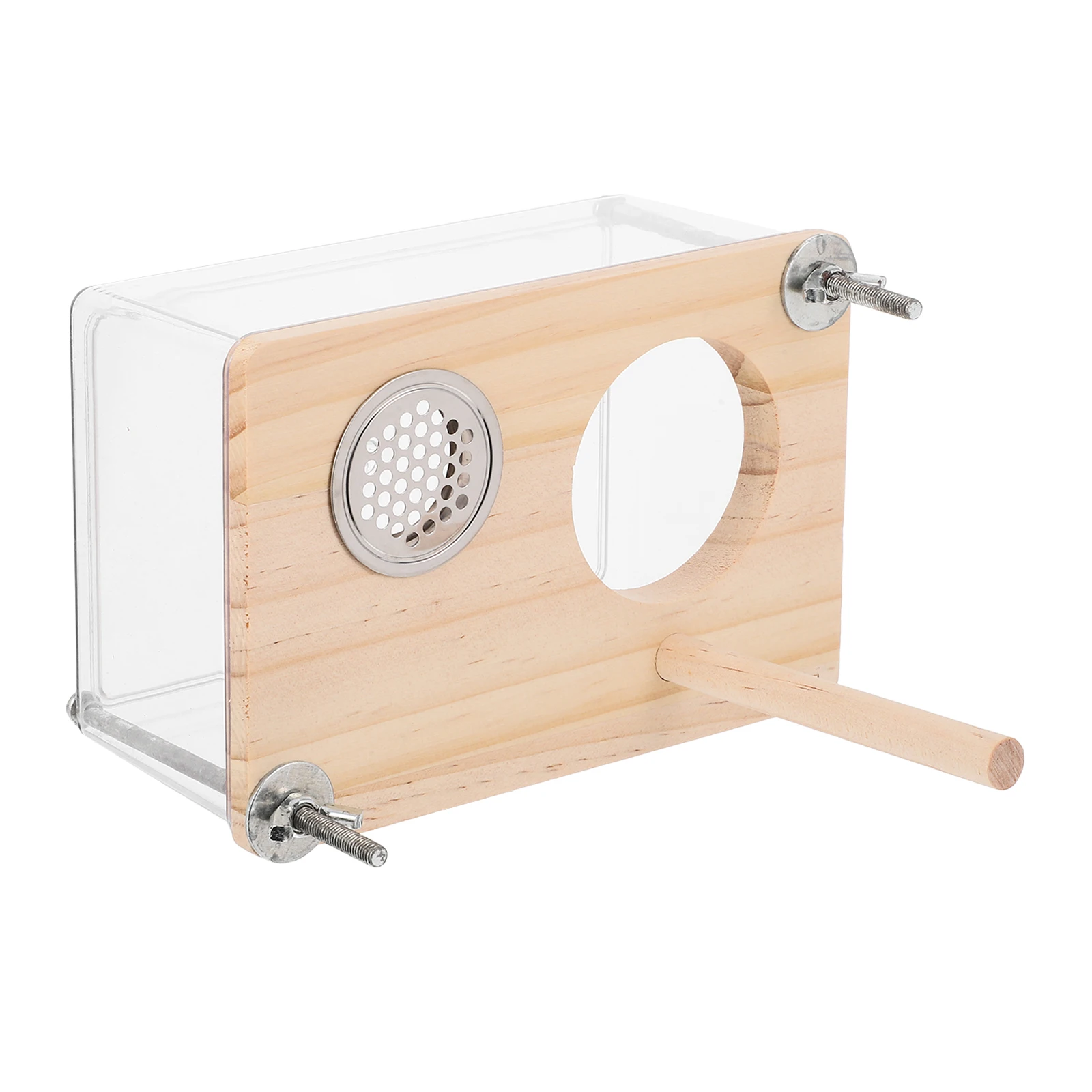 

Parrot Breeding Box Bird Cage House Large Transparent Winter Warmth Hatching Nest Accessories Wooden Hut Parakeet Budgie Pet