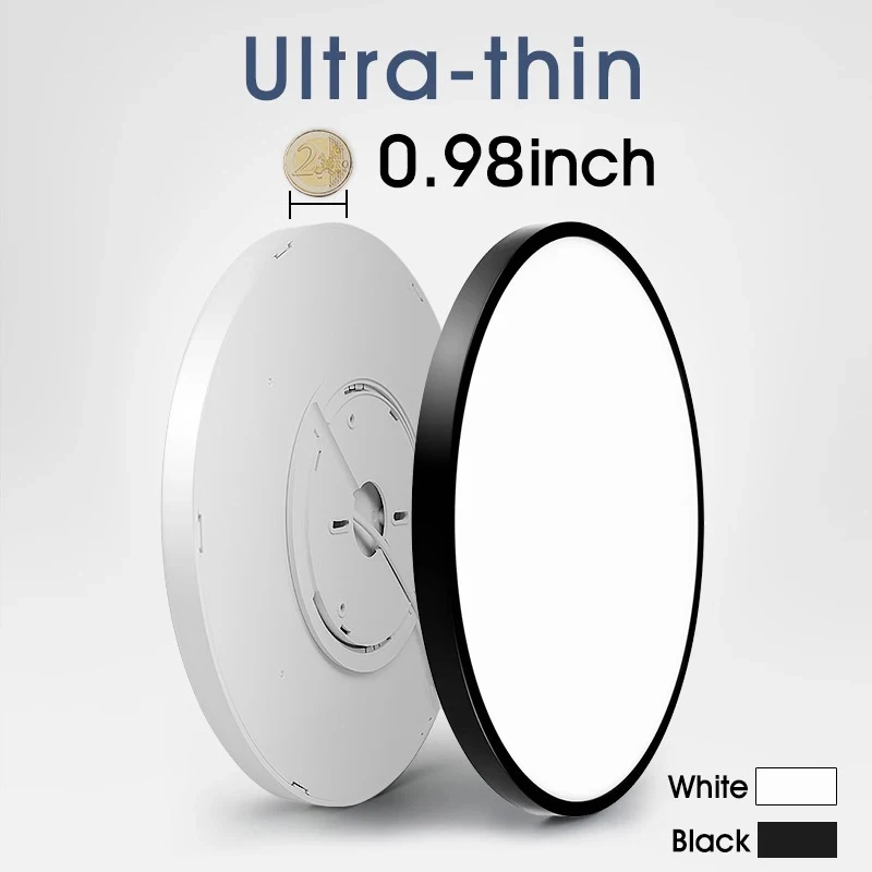 Imagem -02 - Ultra-fino Led Luz de Teto 18cm 23cm 30cm 40cm Moderno Quarto Lâmpada Teto Pingente Quarto Varanda Corredor Corredor Luminárias Interiores