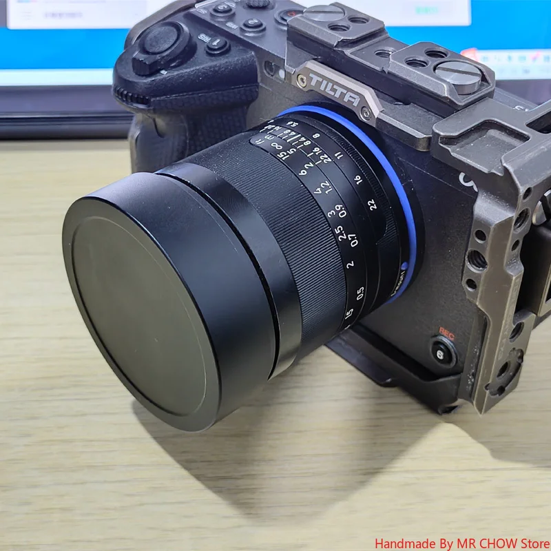 غطاء لين مربع حربة معدنية لـ Zeiss Loxia 35mm f2 Loxia 50mm f2 يأتي مع غطاء معدني