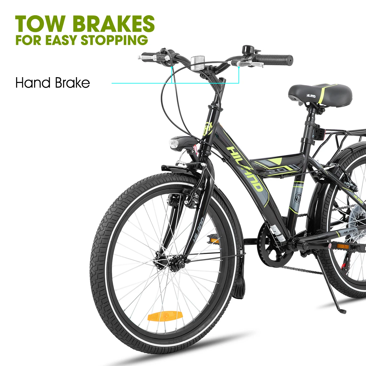 دراجة جبلية للأطفال مقاس 20/24 بوصة من Hiland للأطفال الأولاد والبنات من عمر 6 إلى 10 سنوات مع تروس Shimano 6 Speed #4