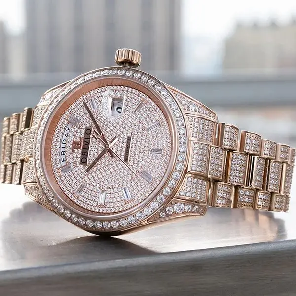 OBLVLO ساعة أوتوماتيكية للرجال 40 مللي متر ساعة يد ميكانيكية كاملة كريستال الهاتفي 5ATM مقاوم للماء الياقوت مضيئة ميوتا 8285 تاريخ الأسبوع