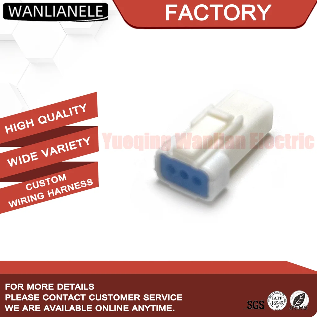 50 Set JST 03R-JWPF-VSLE 3 Pin Female Connector Housing JWPF Waterproof IPX7 2mm 3A 100V Fit Automotive Sensor Harness