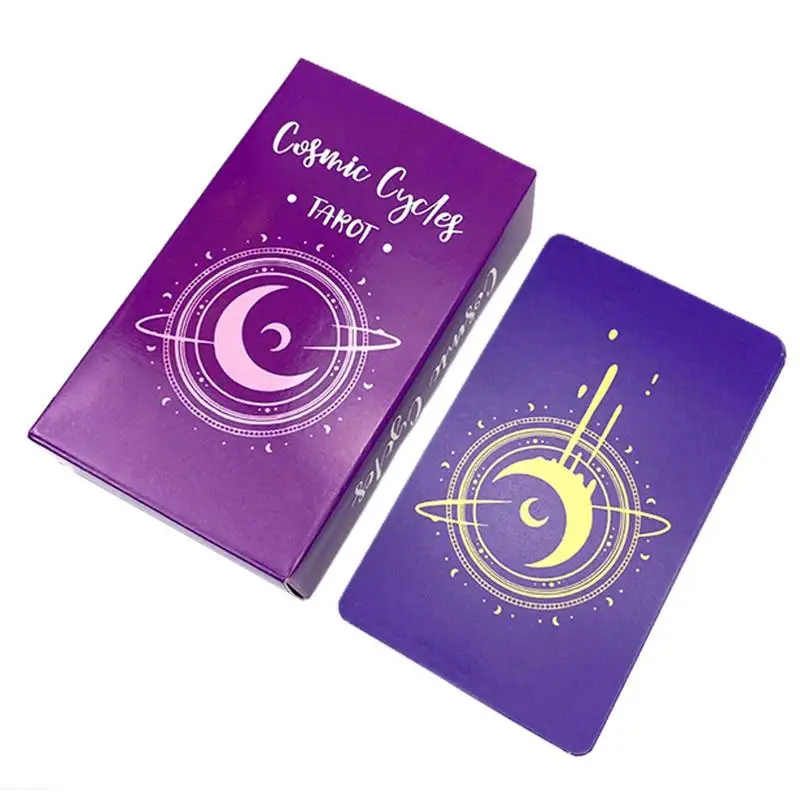 78pcs Cosmic Cycles Tarot Tarot Card Divination Family Party Board Game Fate Card Fortune Funny Board Games Telling Game