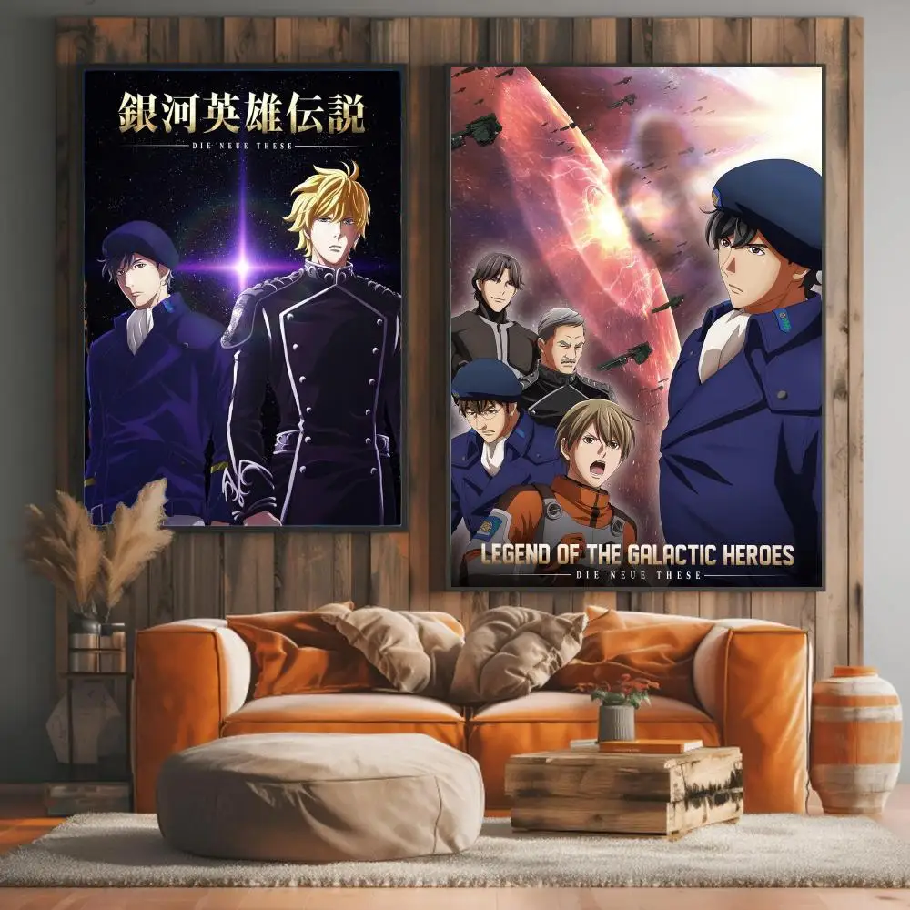 anime L-Legend of the Galactic Heroes-S Painting Calligraphy Elegant Botanical Decor for Living Room Modern Interior Design