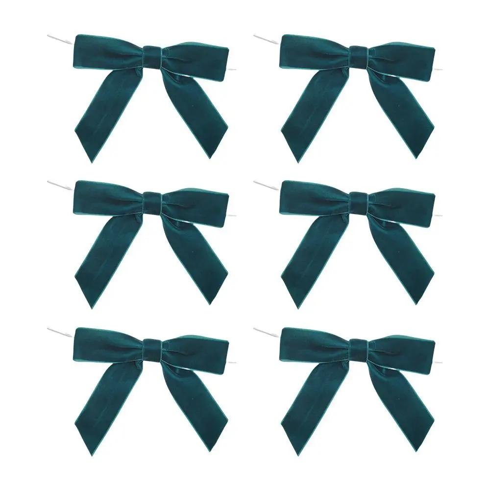 6pcs Velvet Christmas Bows 4.72