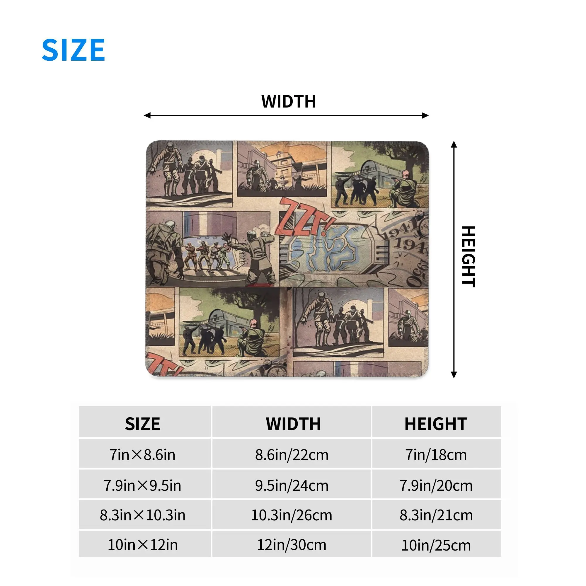 COD Zombies Kino Der Toten Loading Screen Mouse Pad Computer Keyboard Mouse Mat Gamer PC Laptop Desk Mat Office Table Mats