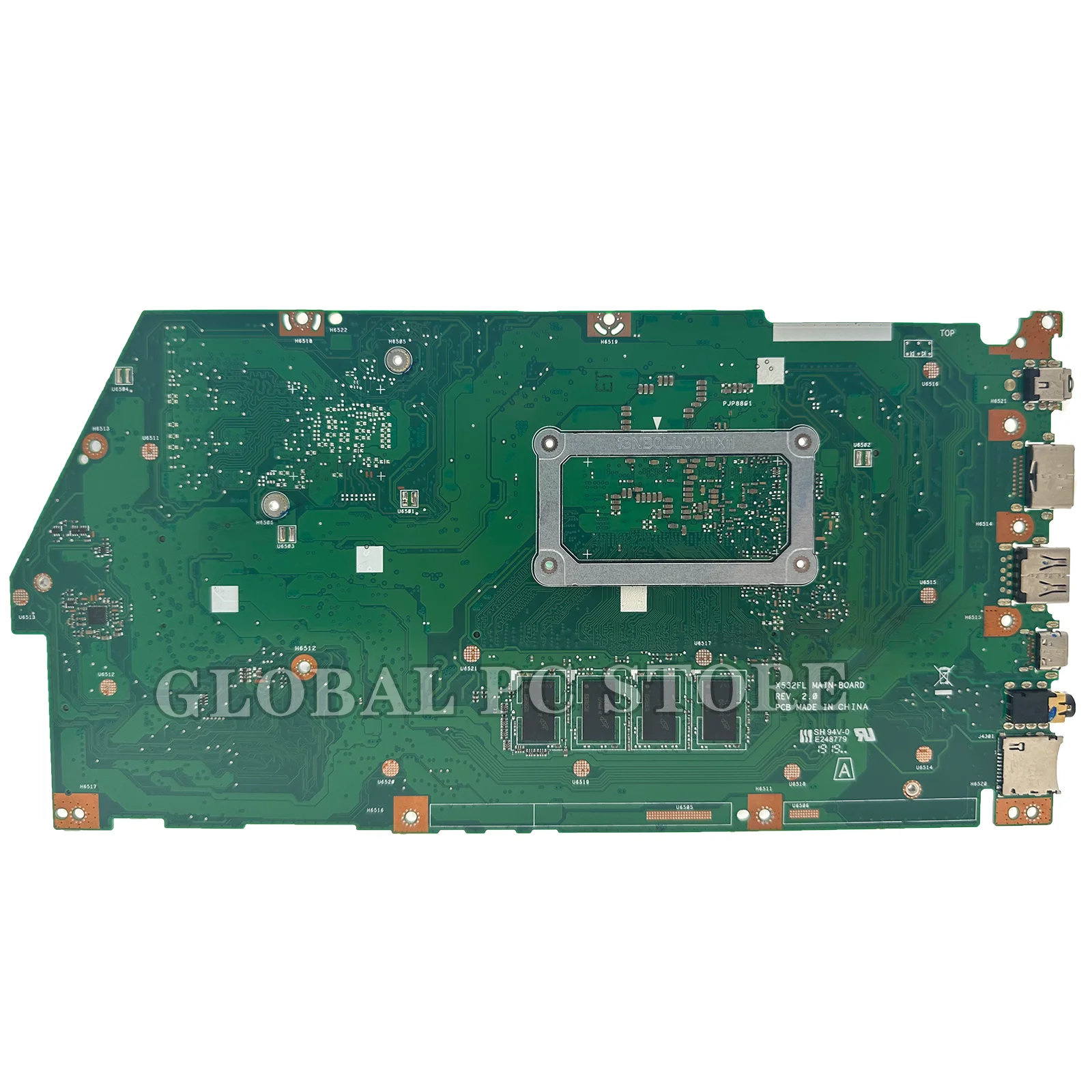 Imagem -03 - Placa-mãe para Laptop para Asus Mainboard X532fa X531fa X532fl X532flc X532fac X532f S531f K531f V531f S532f K532f V532f