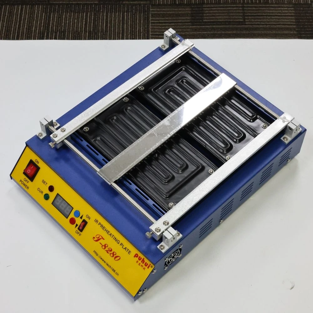 PUHUI T-8280 PCB Preheater professional IR-preheating plate for infrared SMD rework BGA Rework Station Preheating machine