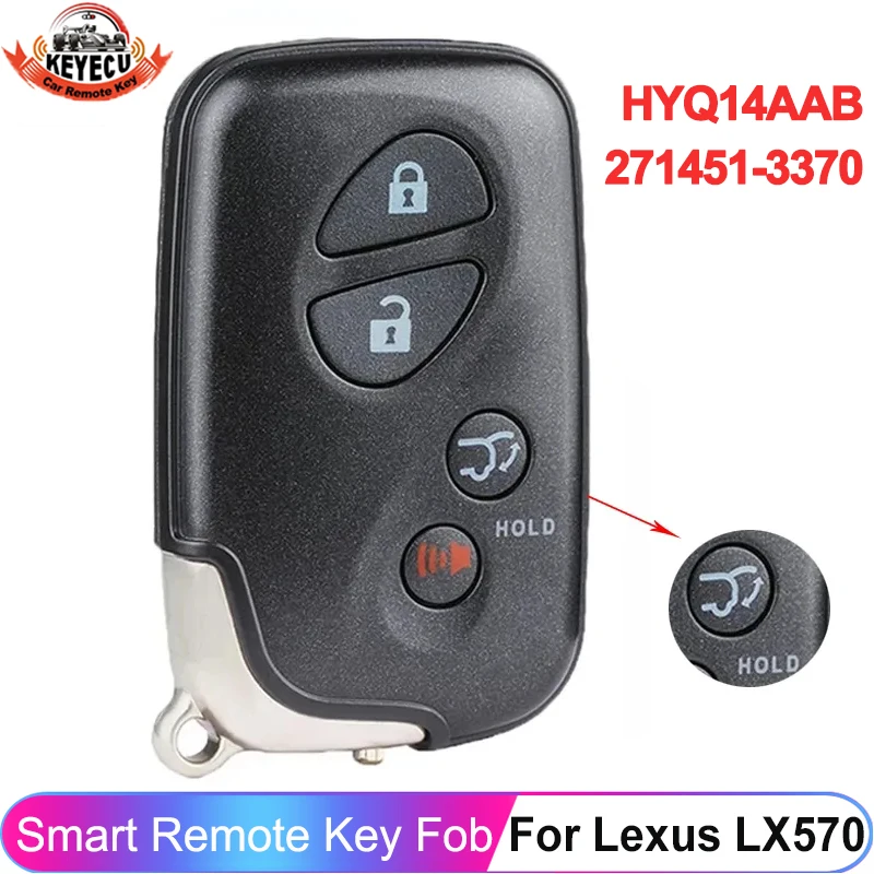 

ID платы KEYECU: 271451-3370 идентификатор FCC: HYQ14AAB для Lexus LX570 2008 2009 2010 2011 2012 безключевой дистанционный ключ