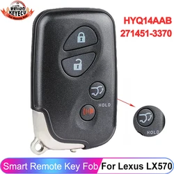 KEYECU Board ID: 271451-3370 FCC ID: HYQ14AAB For Lexus LX570 2008 2009 2010 2011 2012 2013 Keyless Entry Remote Smart Key