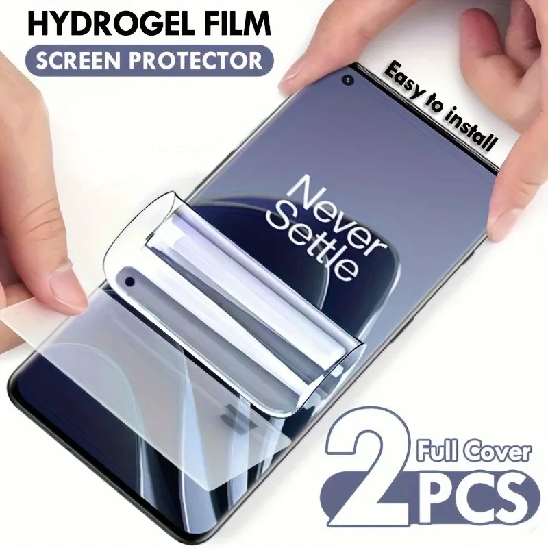 2 sztuki pełnej folii hydrożelowej do Oneplus 12 11 11R 10T 10R 10 Pro 9T 9 8 8T 7T 7 Pro Folia ochronna na ekran Nord 2 HD