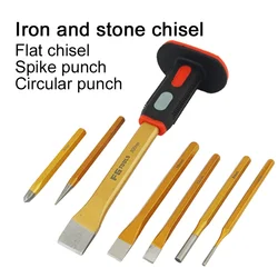 1PC Iron and stone chisel Flat Chisel Masonry Chisel Cement Fitter Chisel Alloy Steel Stainless Steel Metal 175 200 250 300mm